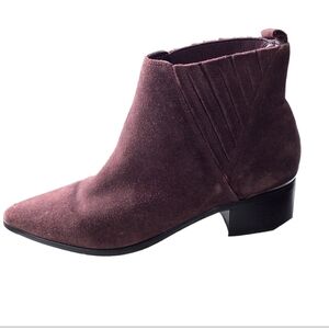 Women’s Safarri Chelsea Booties Dark Red Suede leather US 8M EUC